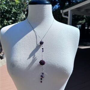 Swarovski Purple and Silver Necklace